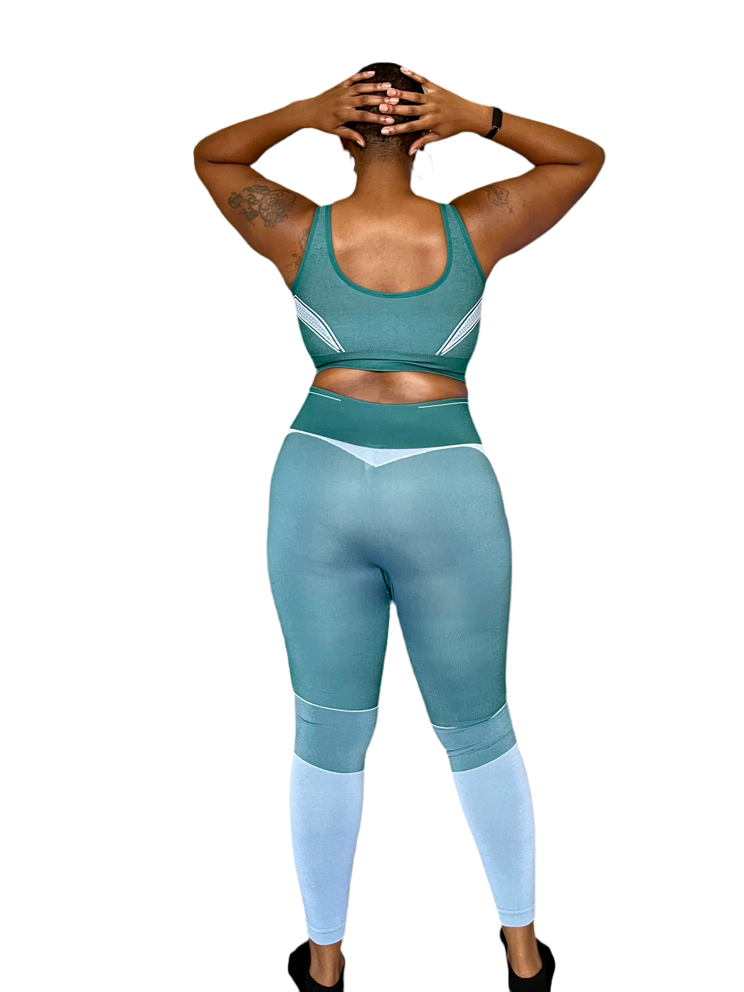 "I Am Rich" Green Seamless Compression Set